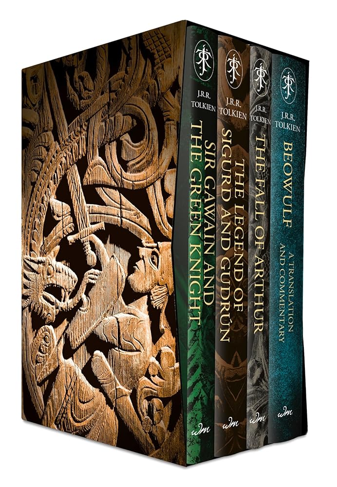 Tolkien Myths and Legends Box Set: Sir Gawain and the Green Knight, The Legend of Sigurd and Gudrún, The Fall of Arthur, Beowulf cover image