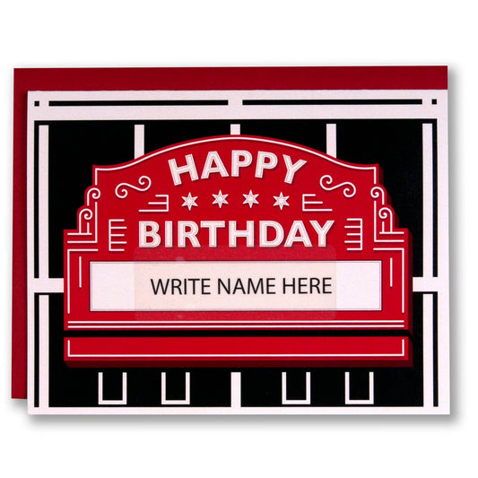 Wrigley Sign Your Name - Birthday Card